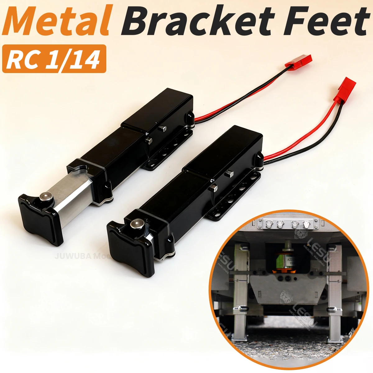 

Металлический электрический подъемный кронштейн LESU, ножки LS-A0006, детали для 1/14 Tamiya RC грузовика, полуприцеп, трактор, игрушечные модели автомобилей, аксессуары