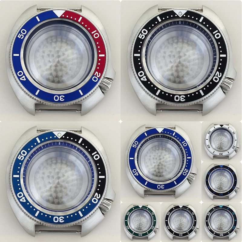 

NH35 44mm Turtle Diving SKX Watch Case Sapphire Glass For Seiko NH34 NH35 NH36 NH38 4R36 Movement 28.5mm Dial With Chapter Ring