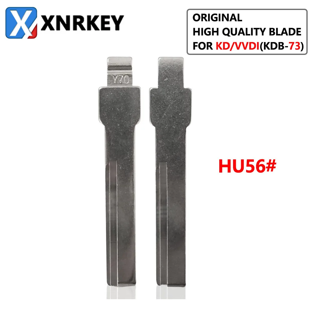 

XNRKEY 10 Pcs for Volvo Mitsubishi S40 Replacement Car Key Blank Xhorse KD VVDI HU56# HU56R Key Blade