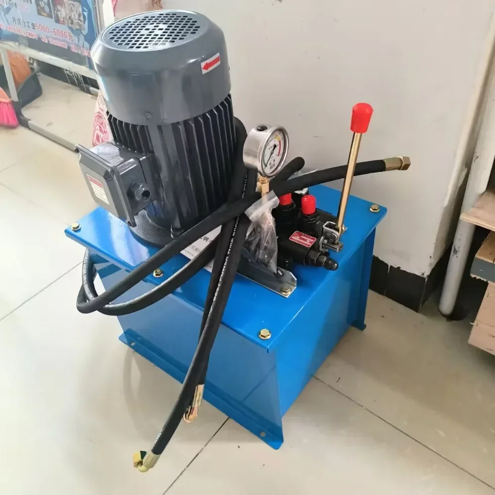 نظام الأسطوانة الهيدروليكية تجميع كامل مع صمام يدوي ومضخة تروس للآلات الصناعية