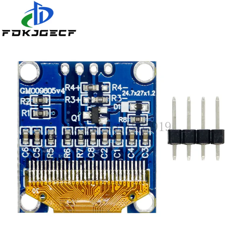 Picture 3: 4pin 0.96 inch oled IIC Serial White/Blue/Yellow blue OLED Display Module 128X64 I2C SSD1306 12864 LCD Screen Board for Arduino