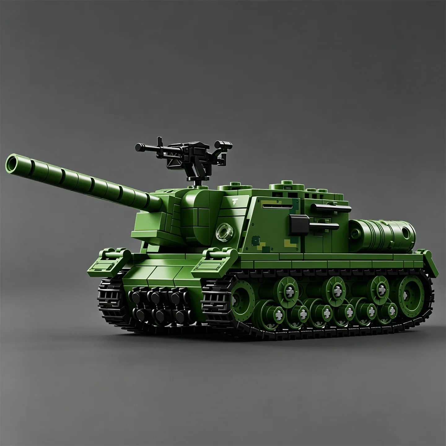 MOC Figurine Animal Killer 152mm Howitzer ISU-152 Heavy Assault Gun Self-Propelled Artillery Assembly Building Blocks