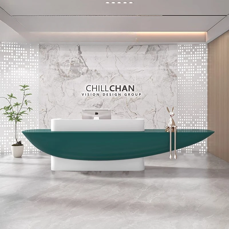 Minimalist Reception Desk Modern Simple Company Club Information Front Desk Clothing Store Bar Scrivania Office Furniture