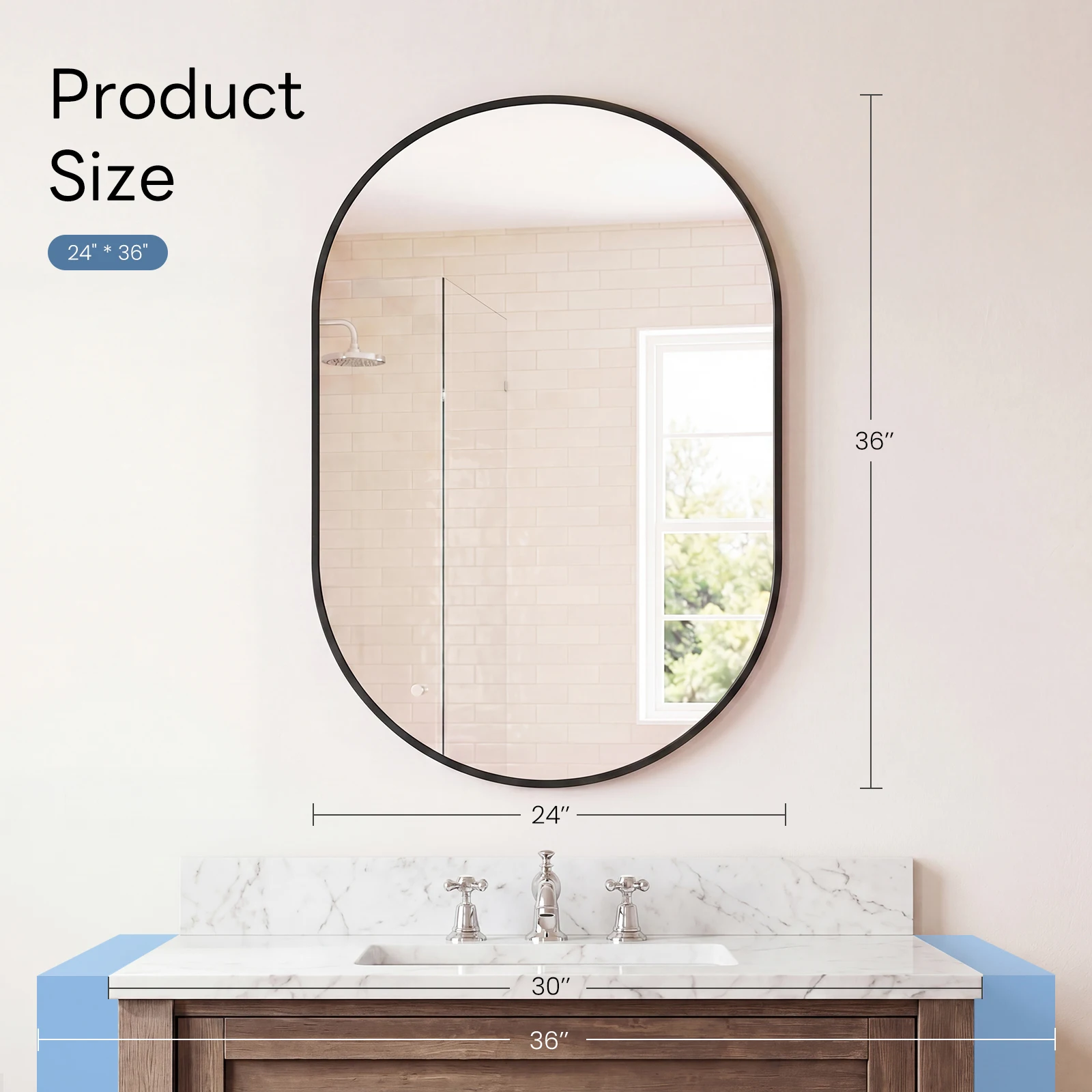 Mounted mirror example