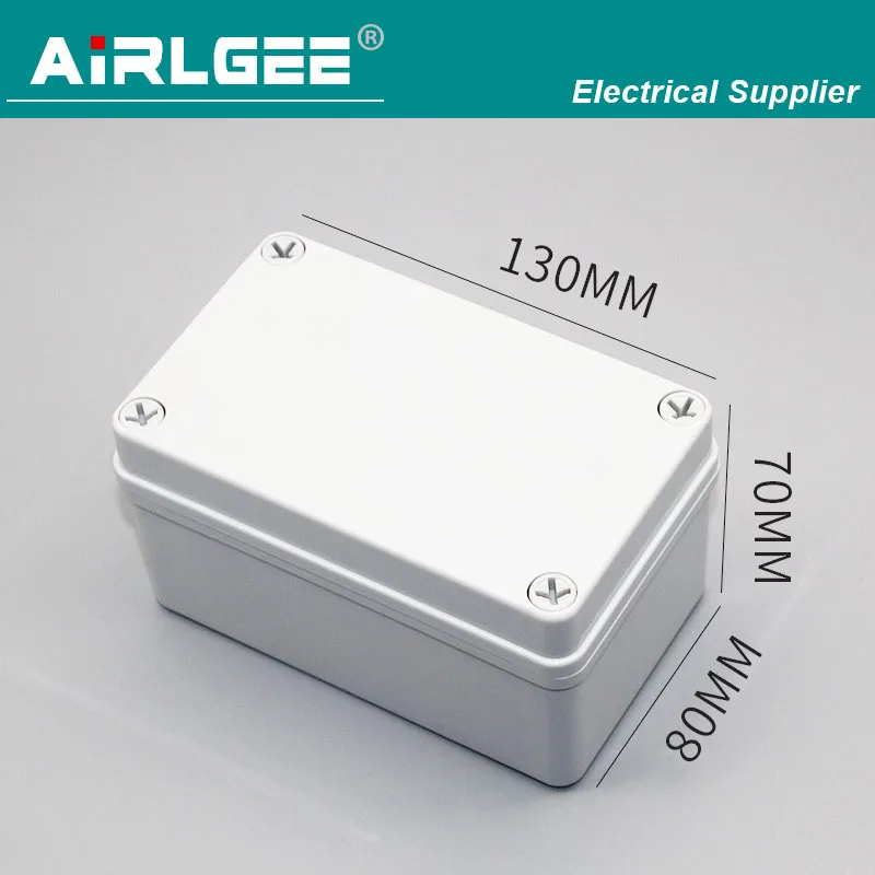 

130mmx80mmx70mm High Quality ABS Plastic IP67 Waterproof Electrical Junction Box Outdoor DIY Joint Dustproof Enclosure Case