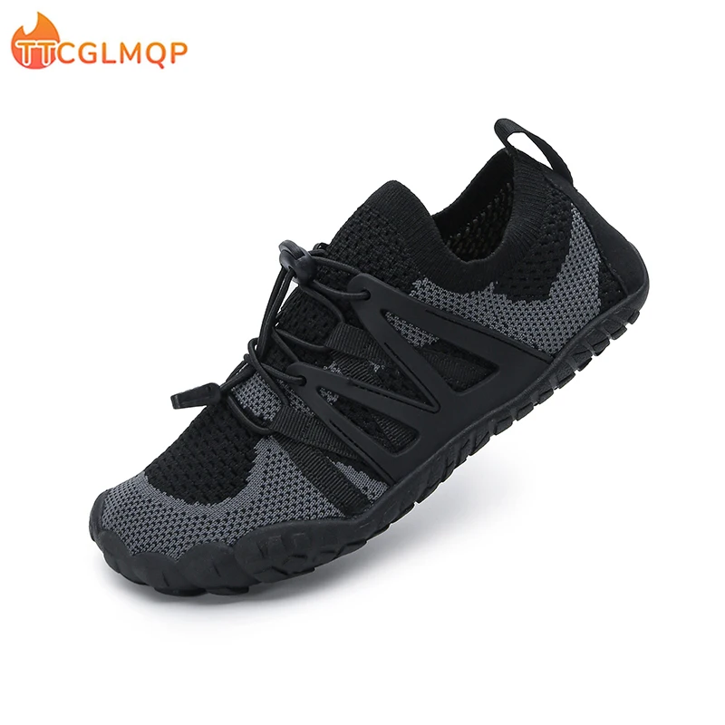 Fashion Unisex Wider Shoes Breathable Mesh Men Barefoot Wide-toed Shoes New Flats Soft Zero Drop Sole Wider Toe Sneakes Big Size