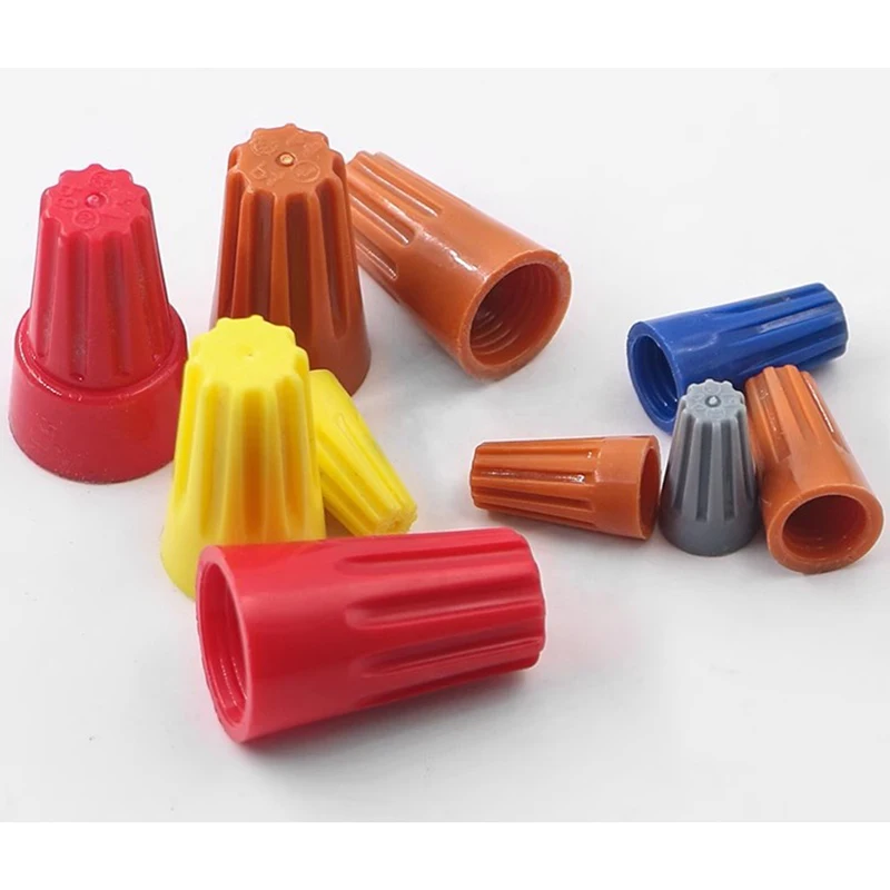 Fast Wire Connector Spring Cap Crimp Twist Terminal Colorful P1-P6 Insulated Electrical Insert Splice Rotating Wire Connection