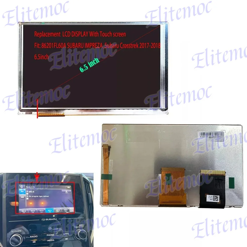 

86201FL60A 6.5" inch LCD Display Touch Screen for Subaru Impreza Crosstrek 2017-2018 Navigation Screen Repair Parts