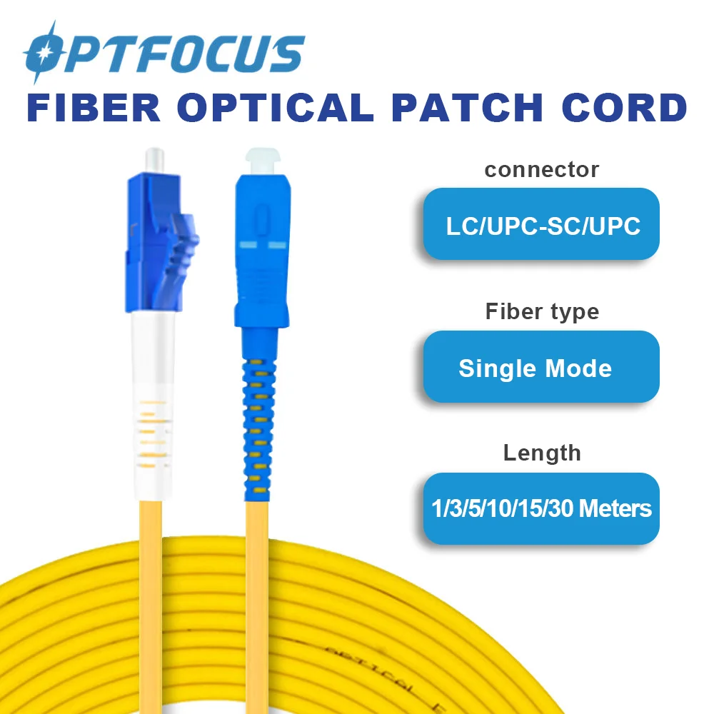 Fiber Optic Patch Cord LC SC FC ST UPC APC Single Mode Jump Cable Single 1M 3M 5M 10M 15M Dual Solo Fibra Cable