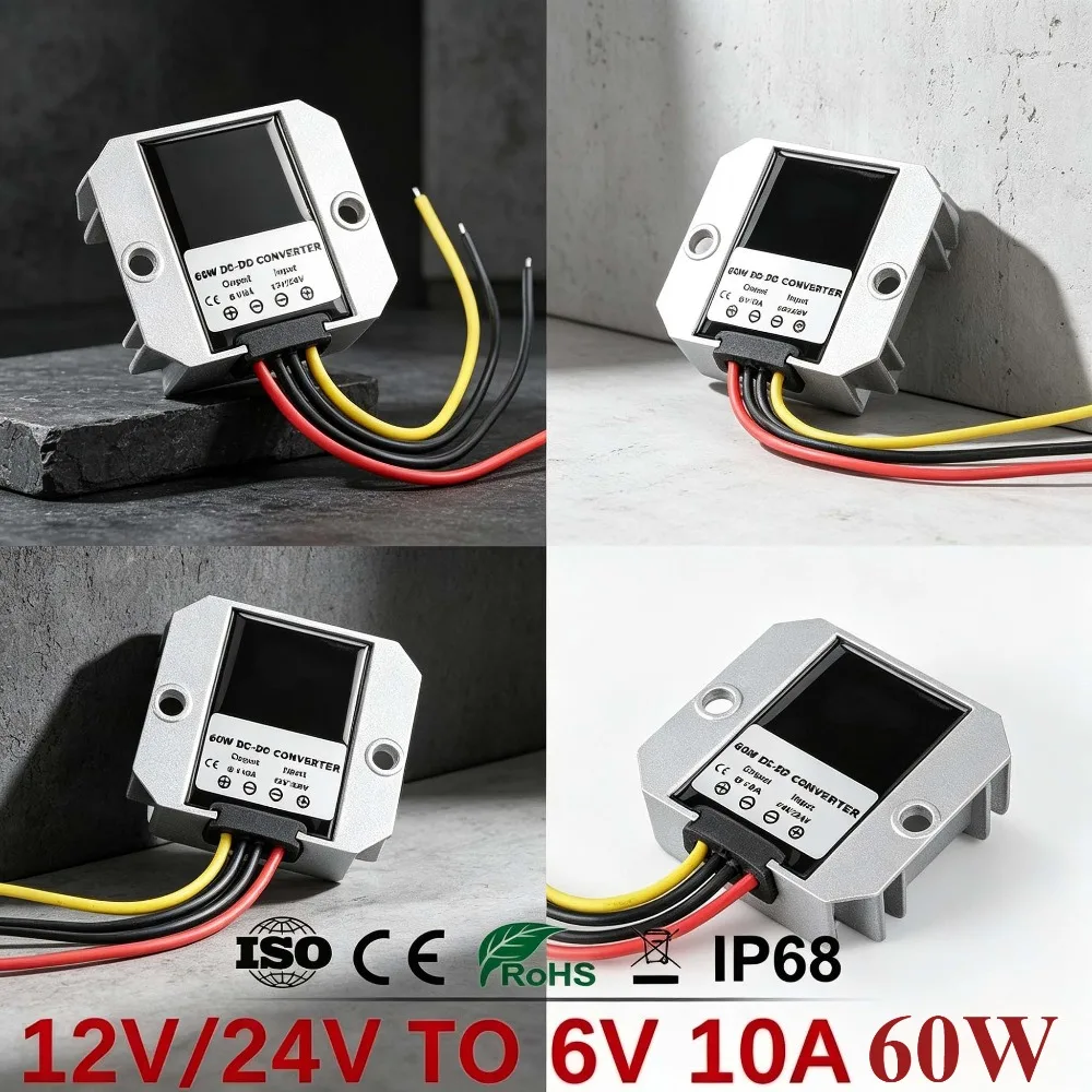 

12V24V to 6V5V 12 Volt to 5 Volt 5A 10A Step Down Reducer Voltage Converter Supply Power Buck DC DC Regulator for Toys Cars