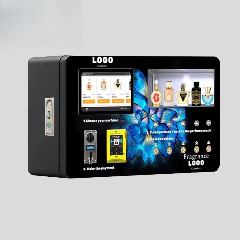 الصين آلة بيع العطور العملة الأوتوماتيكية الصغيرة الوقوف العطرية بالكامل المخصصة