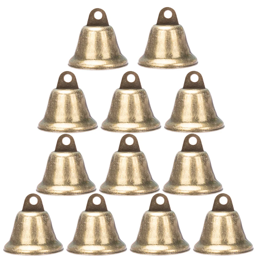 20 Pcs The Bell Bronze Bells Decorative Open Decoration DIY Accessory Ball Iron