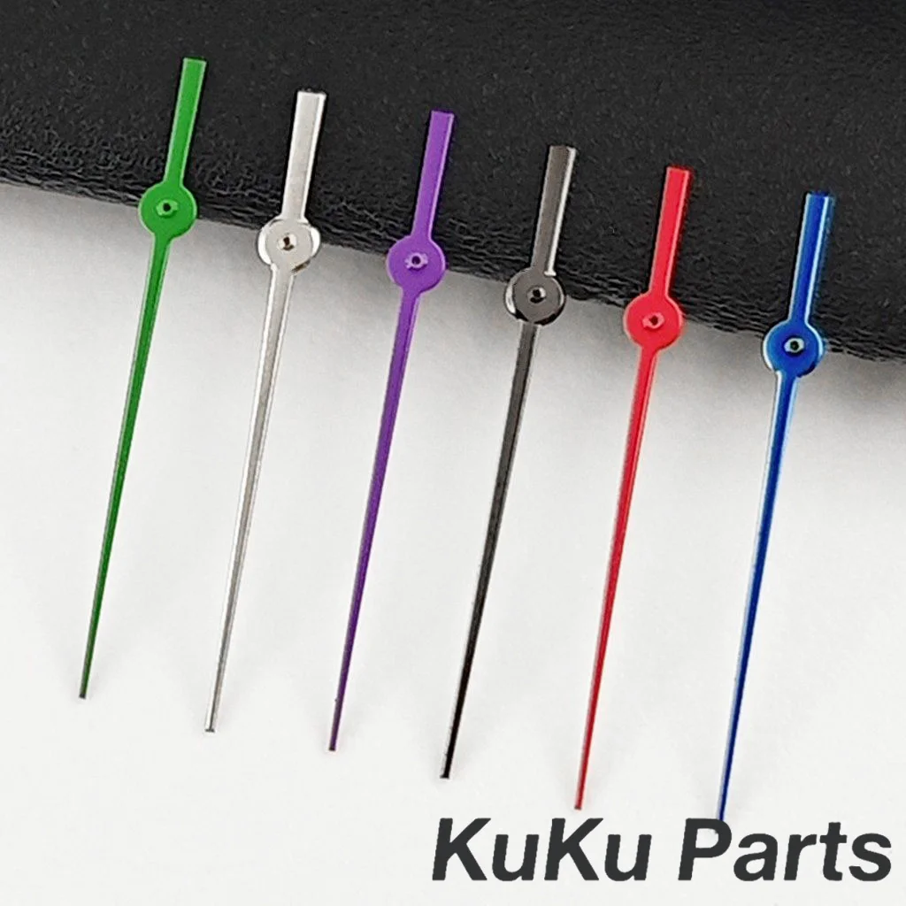 NH35 12.5mm Single Second Hand Silver Gold Blue Green Orange Red Watch Hands For NH34 NH35 NH36 NH38 Movement Watches Pointers