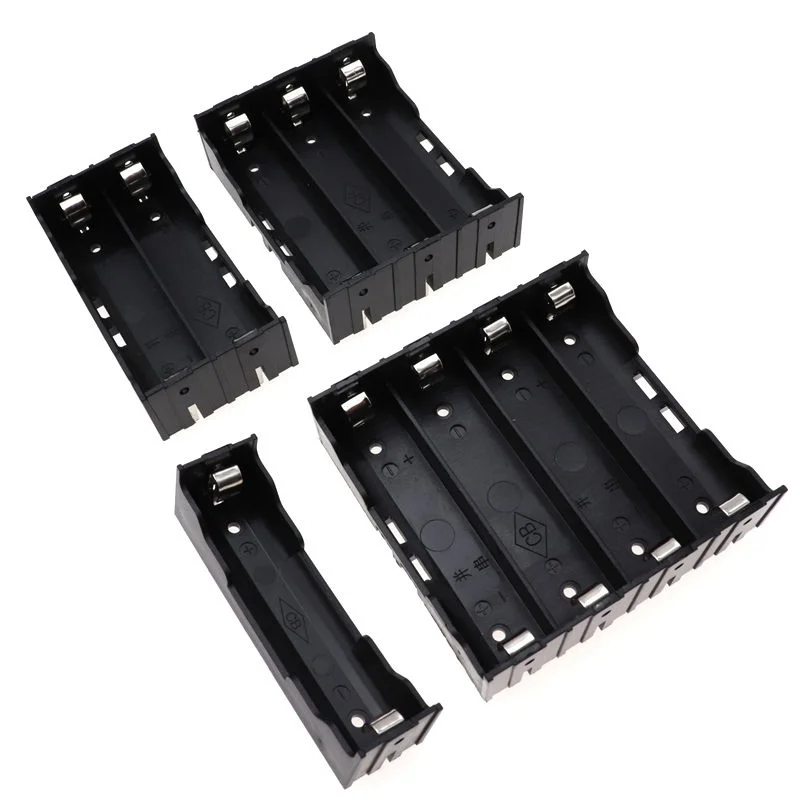 18650 Power Bank Case 1X 2X 3X 4X 18650 Battery Holder Case Storage Box Case 1 2 3 4 Slot 3.7V Batteries Container With Hard Pin