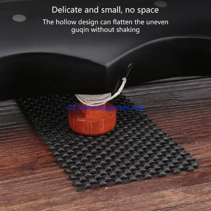 652D 1Pair Thickened Zither Foot Floor Pad Guqin Foot Protectors Nonslip Mat