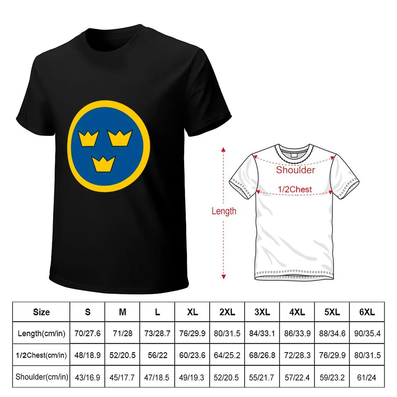Swedish Air Force - Svenska flygvapnet - Roundel T-Shirt man t shirt graphic T-Shirt