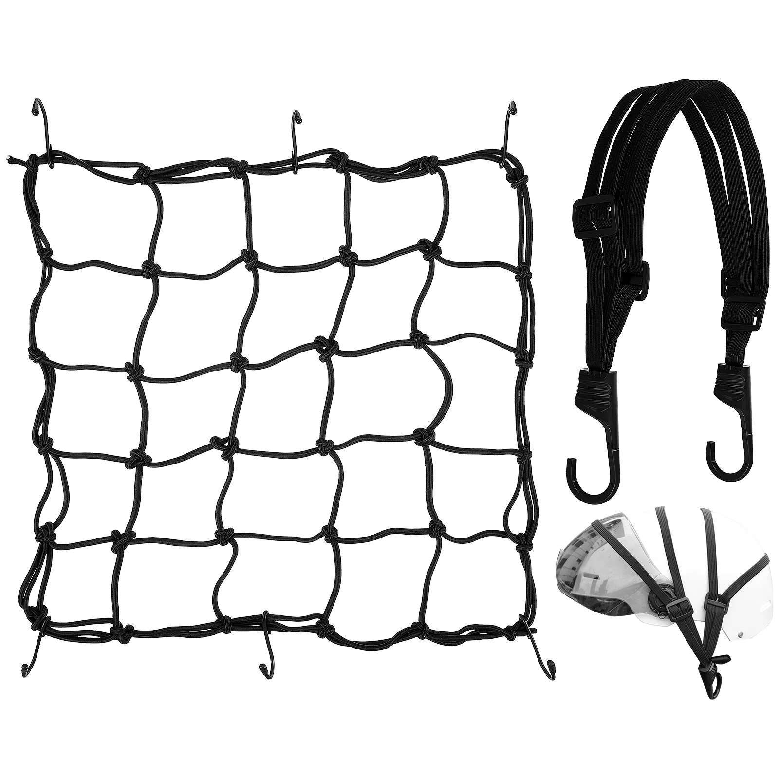 

Luggage Net Bag Pocket Bike Bungee Cord Cargo for Motorbike Fixing Elastic