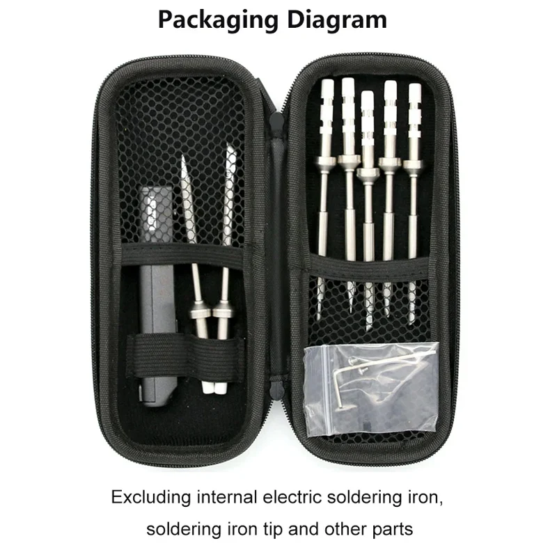 Black EVA Hard Shell Stylus Case Holder Protective Carrying Box Bag Storage for TS100 TS101 T85 HS01 Soldering Iron Container