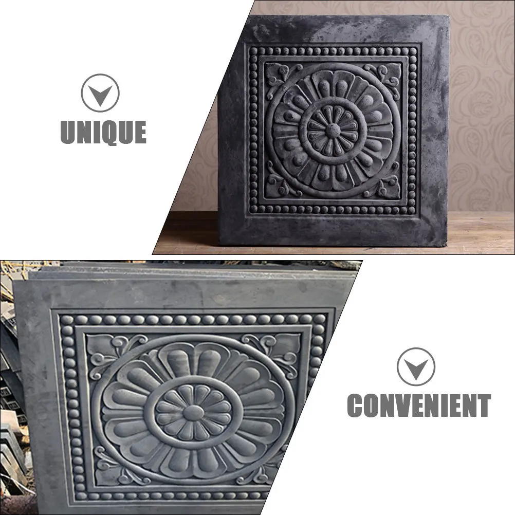 

Plastic Pavement Mold Reusable Path Maker Chinese Style Courtyard Park DIY Brick Design Slip Resistant Outdoor Concrete