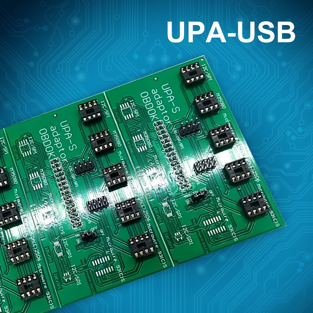 

UPA-USB Programmer V1.3 Car ECU Diagnostic Tool UPA USB Adaptor Adapter 24CXX 93C S XX 93C S XX ROTATE 93C S SMD M35080