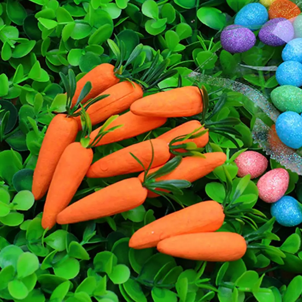 Realistic Carrot Decor Realistic Mini Artificial Carrot Decorations for Easter Home Photography Props Party Ornaments Vibrant