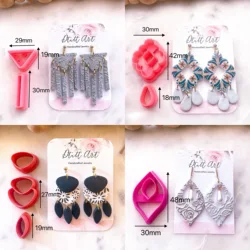 BASIC Polymer Clay Cutters | Clay Cutters | Clay Earring Cutters | Polymer Clay Cutter for Jewelry Making | Clay Cutter Set