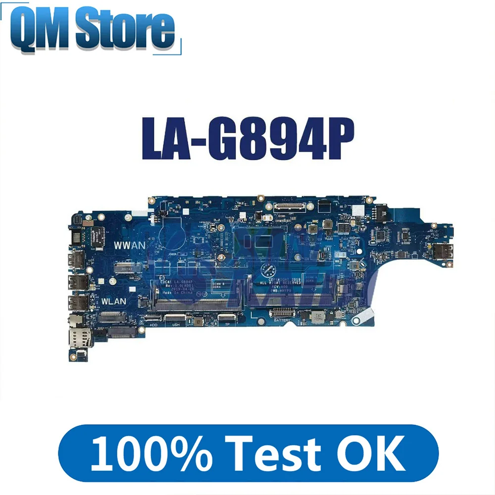 

Laptop Motherboard For DELL Latitude 5400 0M9MXD LA-G894P 0P3R0F Notebook Mainboard with CPU I3 I5 I7 8th Gen Tested ok