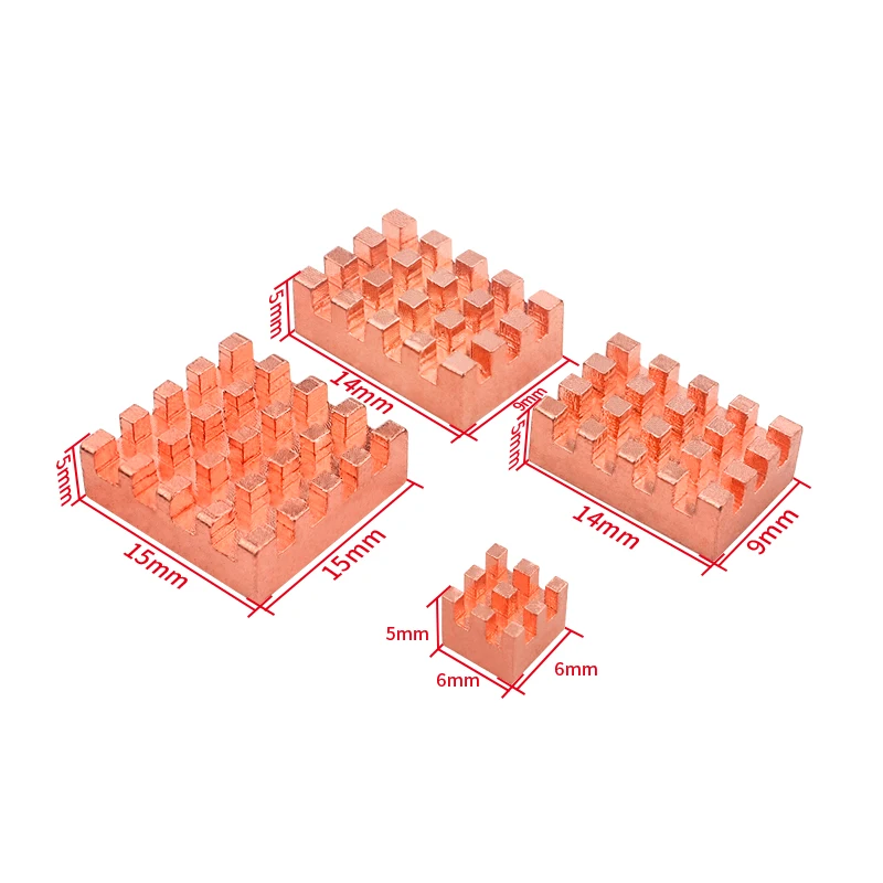 Dissipateur thermique en cuivre pour Orange Pi 5, Kit de refroidissement passif en alliage d'aluminium/cuivre pour carte de démonstration