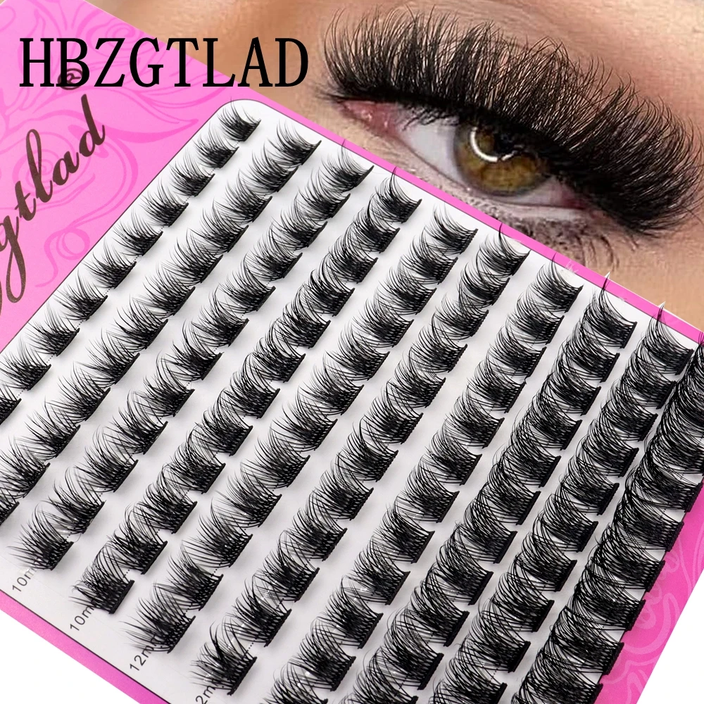 120 Bundles 3D Fluffy Single Cluster False Lashes Russia Volume Fans Individual Eyelash Segmented Fake Lashes For Makeup Cilia