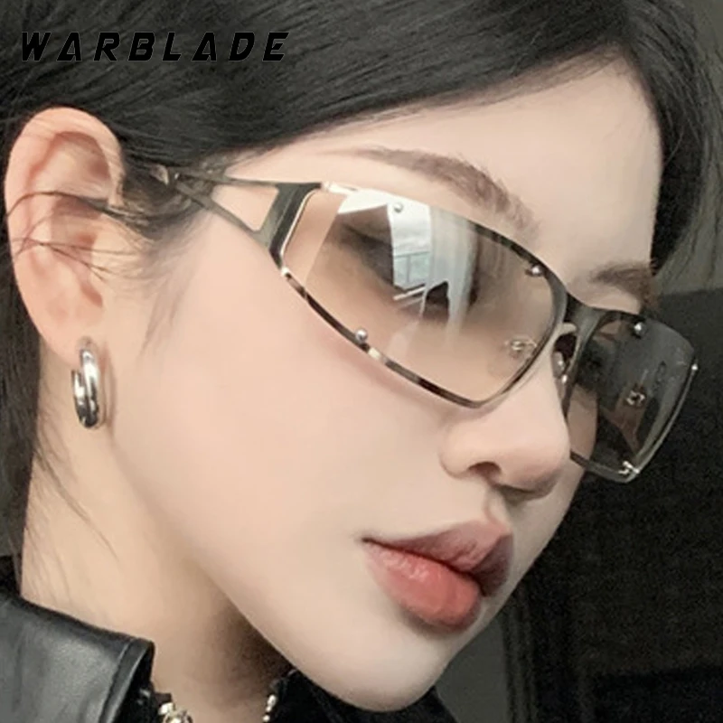 

Trending Hip-Hop Metal Hollow Frame Women's Sunglasses Luxury Y2K Men Sunglass Summer Travel Party Street Snap UV400 Eyeglasses