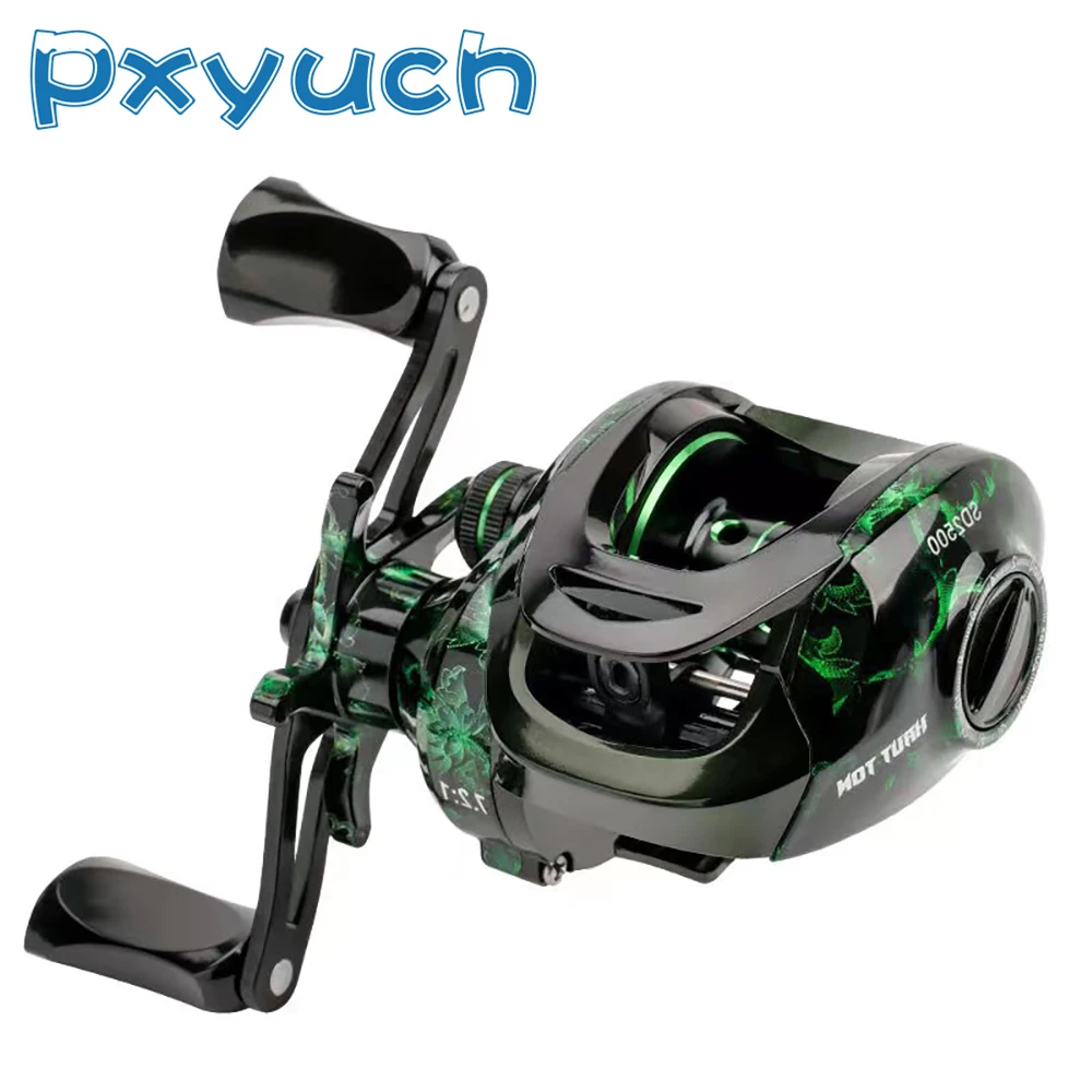 Baitcasting Reel 7.2:1 High Speed Fishing Reel 8KG Max Drag 11+1 BB Ultra Light Magnetic Braking Freshwater Saltwater Coil Wheel