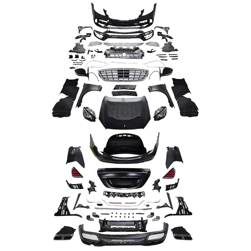 

Mercedes S-Class 06-13'W221 Upgraded to 14-20' W222 S450 S680 AMG, Including Body Exterior, Headlights, Taillights, Metal Kit