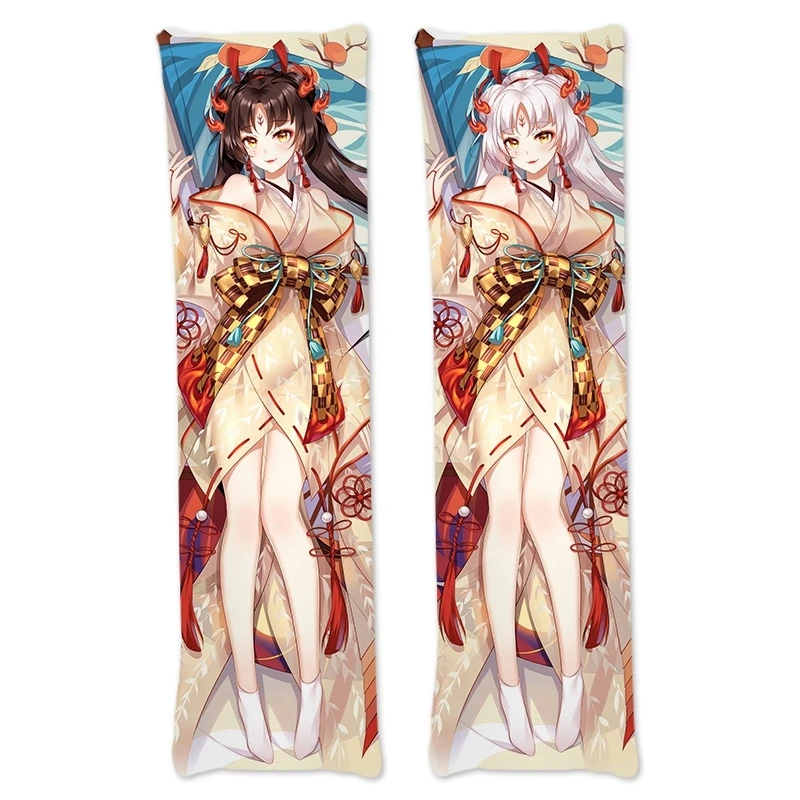 Game Onmyoji Shiranui Dakimakura 2WAY Hing Body Case Japanese Anime Otaku Pillow Cushion Cover Xmas Gifts