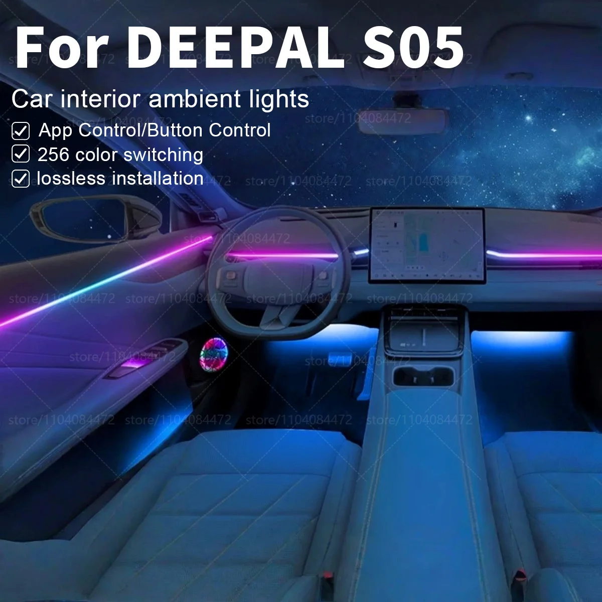 Deepal SO5 22-in-1 RGB Ambient Light Strip: The Ultimate Interior Upgrade for Modern Electric Drivers