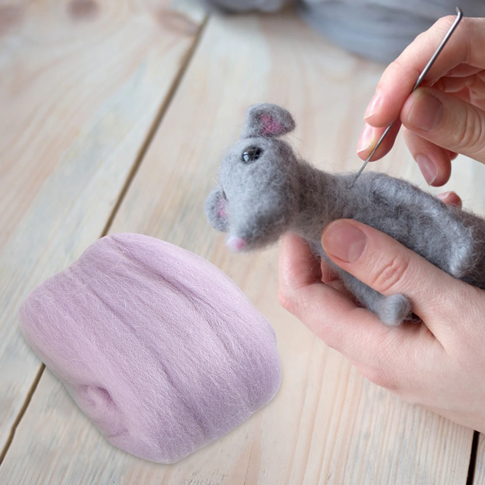 

Needle Kit Strip Material Bag Handmade Craft Supplies Portable Diy Set For Kids Adults Durable Soft Felting Felting Kit