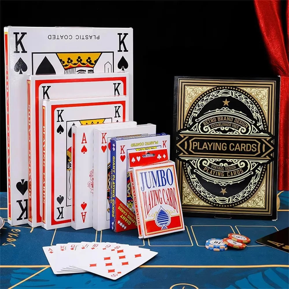 

2/4/6/9 Times Creative Design Jumbo Cards Large Size Toys Board Game Magic Tricks Tools Fun Party Games For Adults