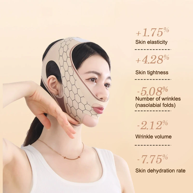 Kinn Wange Abnehmen Verband V Form Linie Heben Maske Elastische Polyester Gesichtsmaske Schönheit Gesundheit Anti Falten Strap Band Schlafen