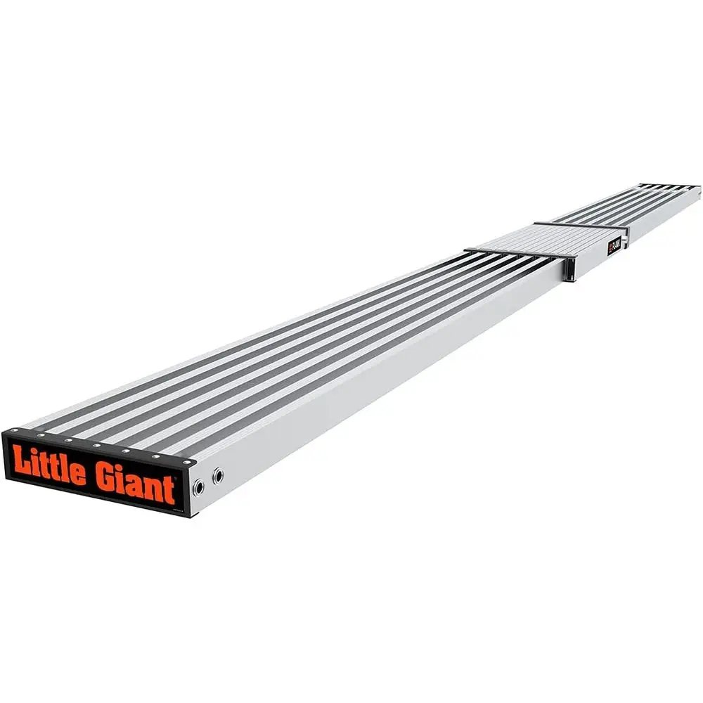 Telescoping Ladder with 9-15ft Extension and Plank Accessory (11915)
