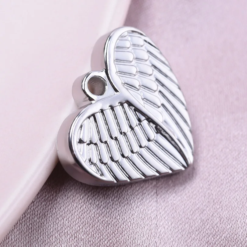 7pcs/Lot Love Wing Senior Pendant Colour Stainless Steel Pendants New In No Fading For Diy Necklace Jewelry Hand Making Findings image 4