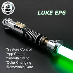 TXQSABER Neo Pixel Lightsaber Proffie Smooth Swing RGB 16 Soundfonts Metal Handle Cosplay Laser Sword Luke Skywalker EP6 Replica