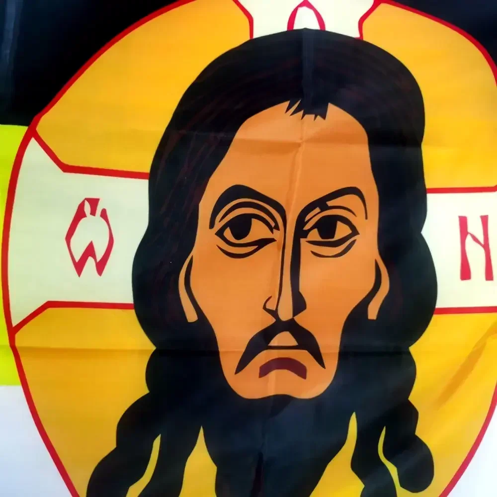 الروسية الأرثوذكسية يسوع أيقونة العلم 90x150 سنتيمتر البوليستر راية الدينية ل الكنيسة مذبح المنزل ضريح الصلاة المسيحية والهدايا المقدسة