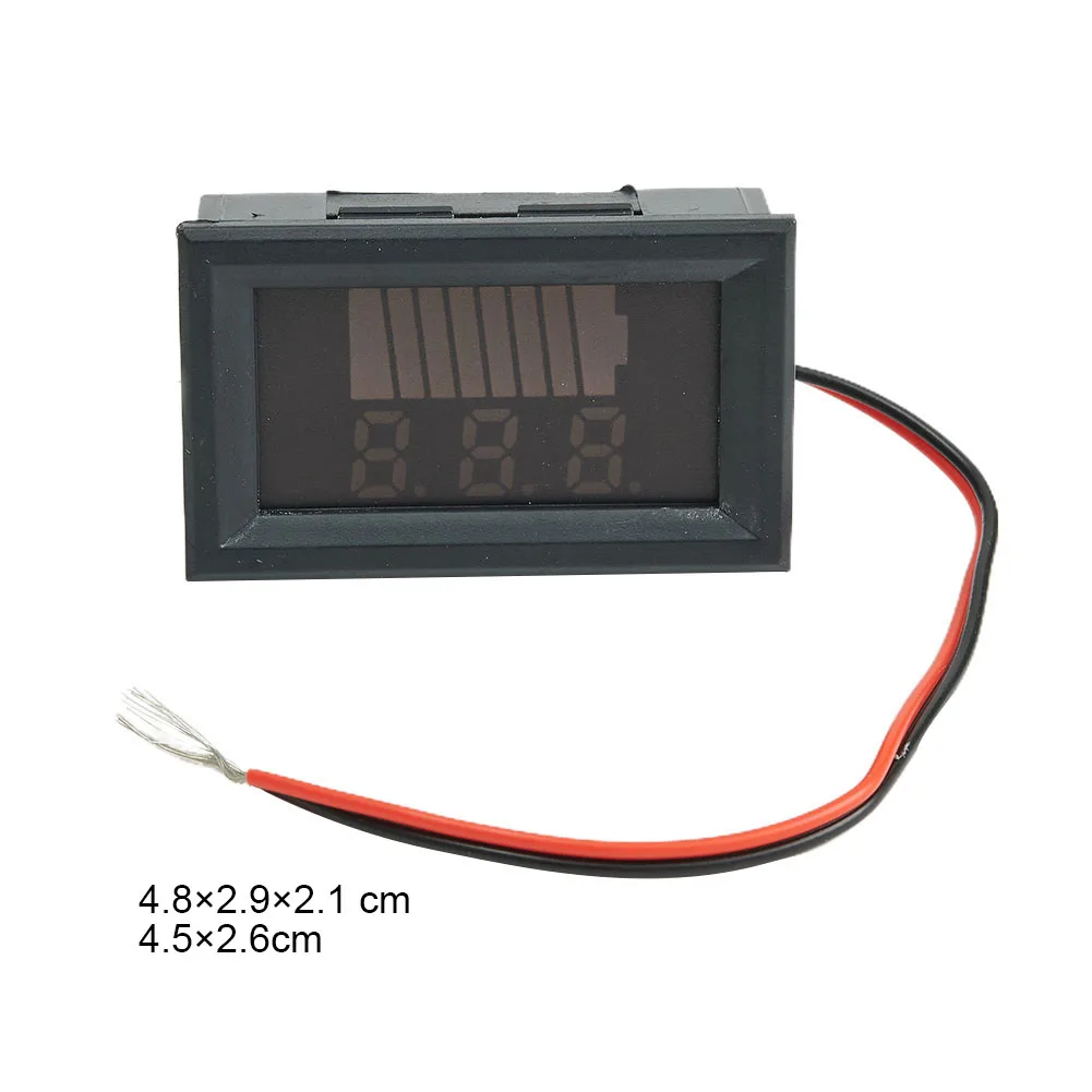 

Battery Voltage Meter 12V 24V 36V 48V 60V 72V Digital Voltmeter with Health Indicator Bar for Electric Vehicles