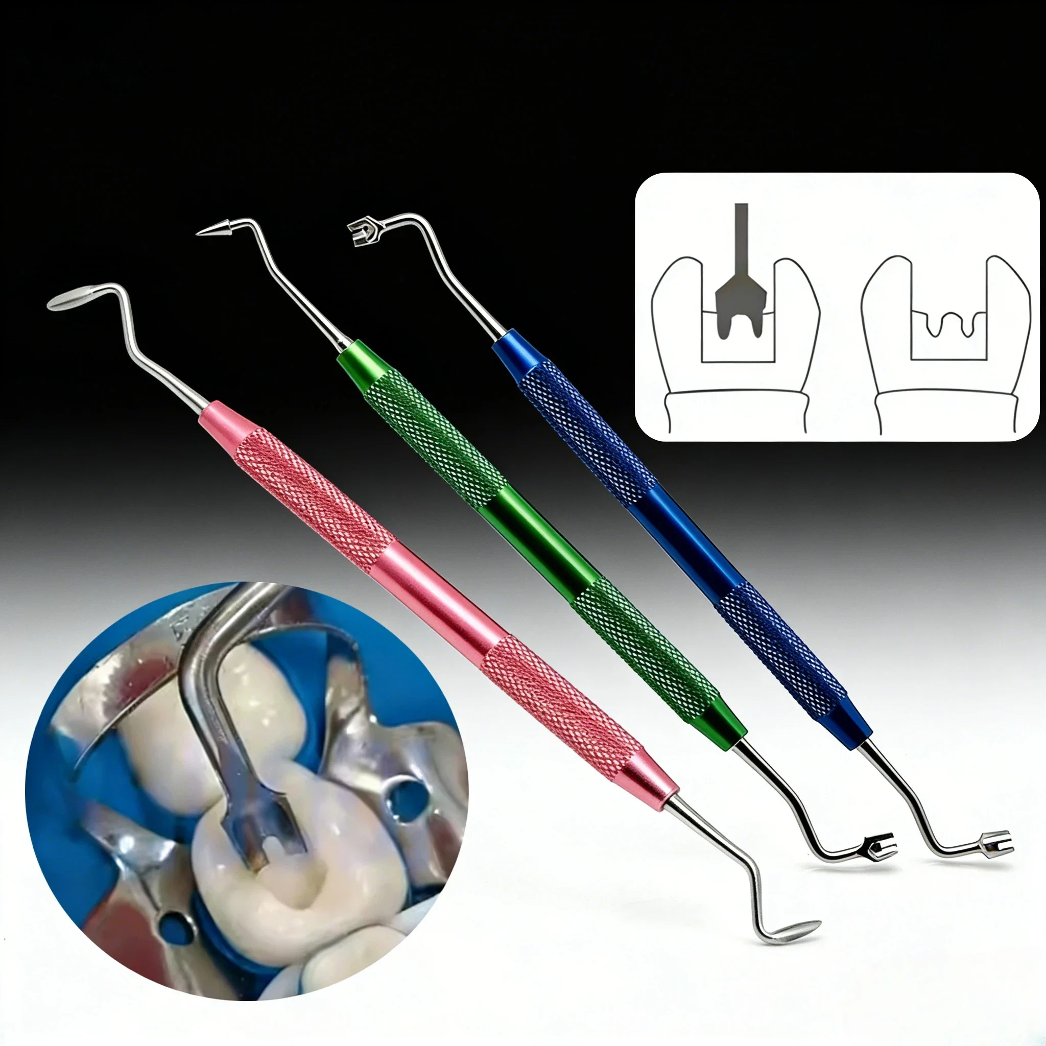 

Dental Resin Filling Spatula Dental Aesthetic Restoration Replica Posterior Teeth for Simplifying Occlusal Modeling Tools