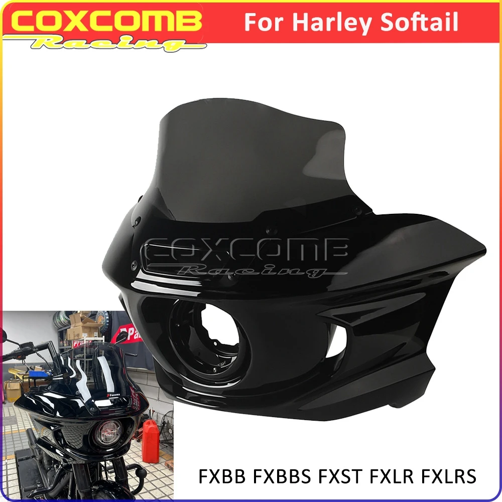 

Для Harley Softail Low Rider Standard Street Bob 2018-2025 мотоцикла переднее лобовое стекло капот фары кронштейн обтекателя лобового стекла
