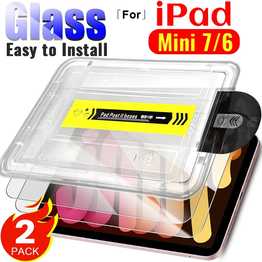 

Защитная пленка из закаленного стекла 9H для iPad Mini 7-го поколения 2024/Mini 6-го поколения 2021, HD, простая в установке пленка для планшета для iPad Mini 7/6