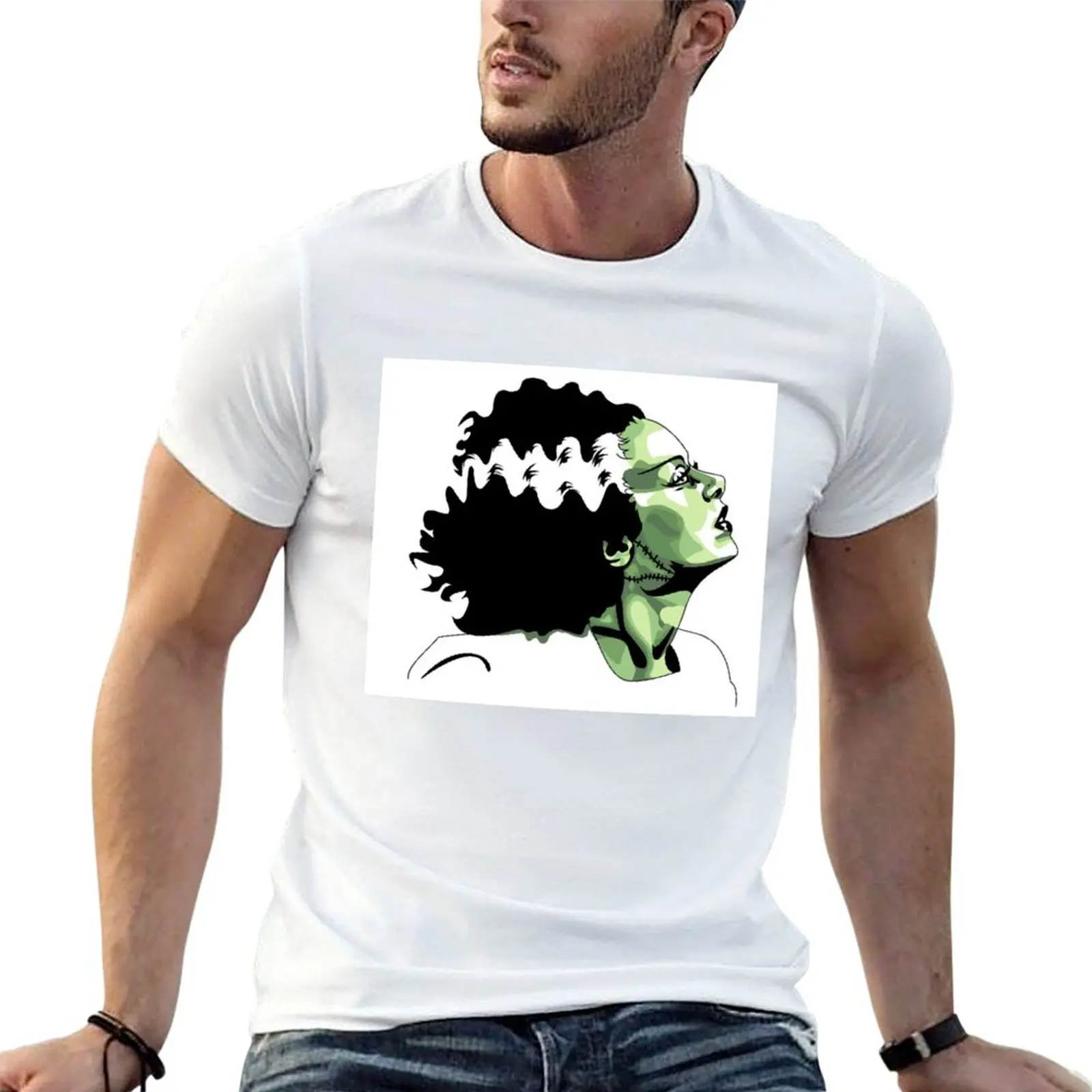 Bride of Frankenstein T-Shirt printed t shirts for man t shirt man designer t shirts for man graphic funny T-shirt