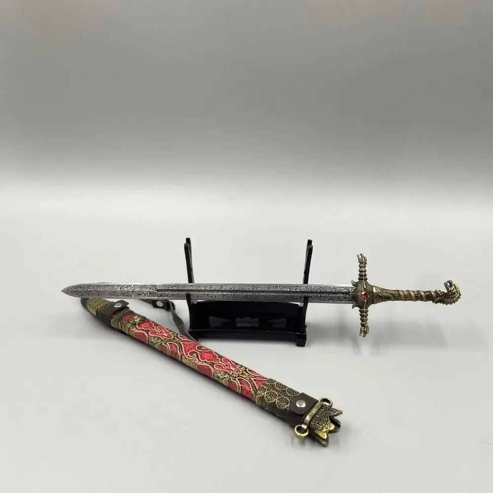 30cm Oathkeeper średniowieczna broń miecz stal valyrska filmy urządzenia peryferyjne do telewizora metalowe ozdoby miecz samurajski broń Model prezenty zabawki