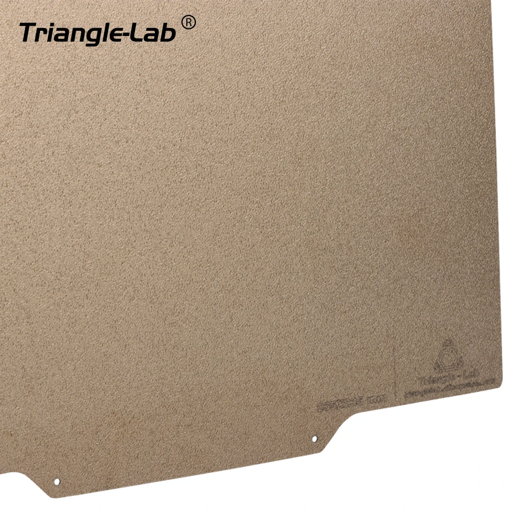 C Trianglelab 235 X 235 Gold ender 3 Double Sided Textured PEI Spring Steel Sheet Powder Coated PEI Build Plate For Ender 3