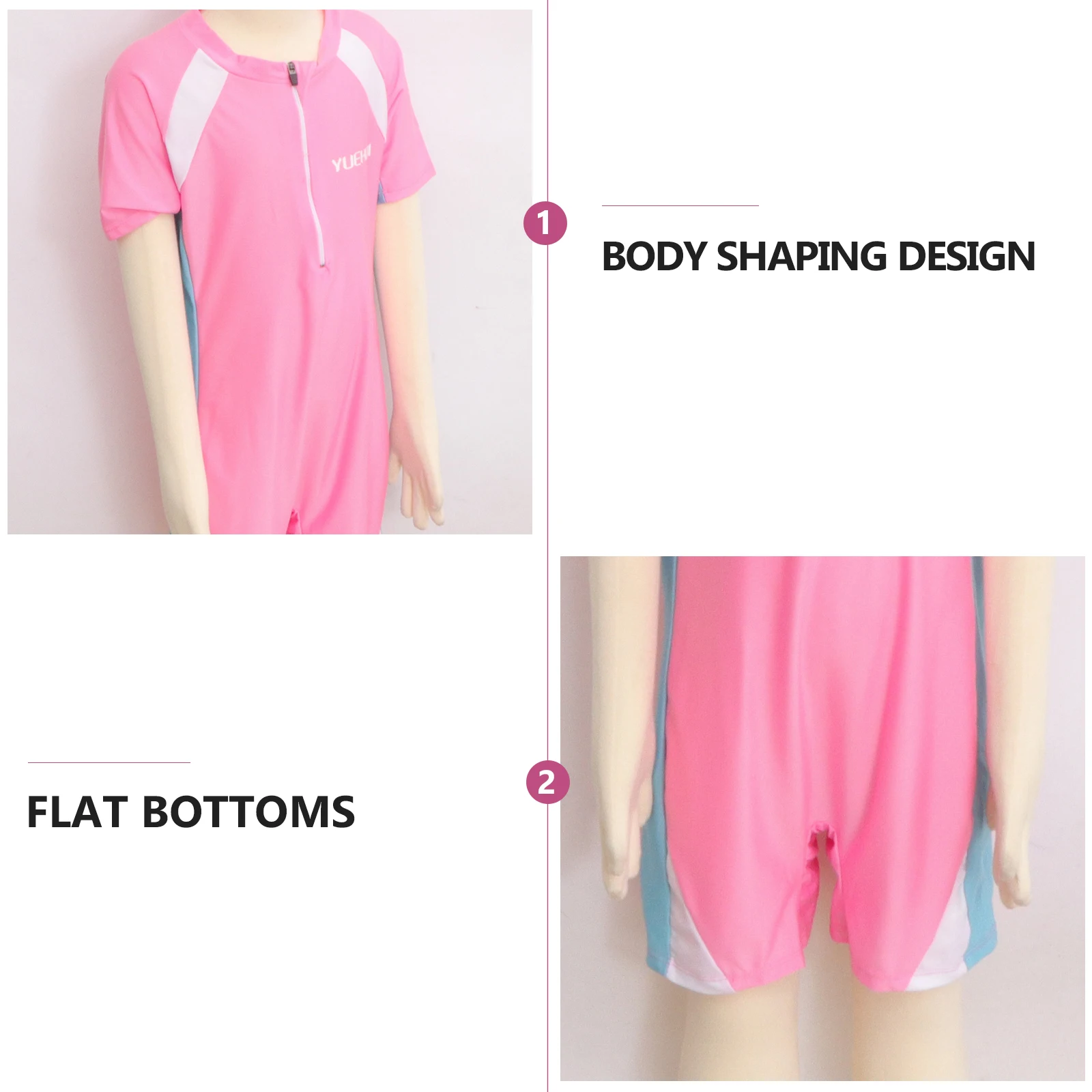

Swimsuits Cap Set One-Piece Kids Beachwear Summer Swimming Costume Toddler Bathing Suit Lightweight Quick Dry Sun Resistant