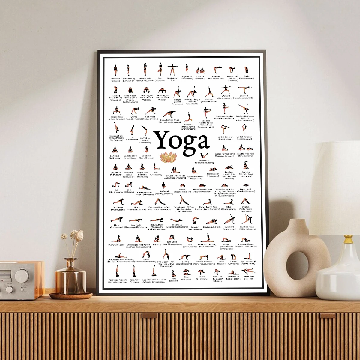 Woman Yoga Moves Lotus Canvas - Badminton Poster 评论和价格